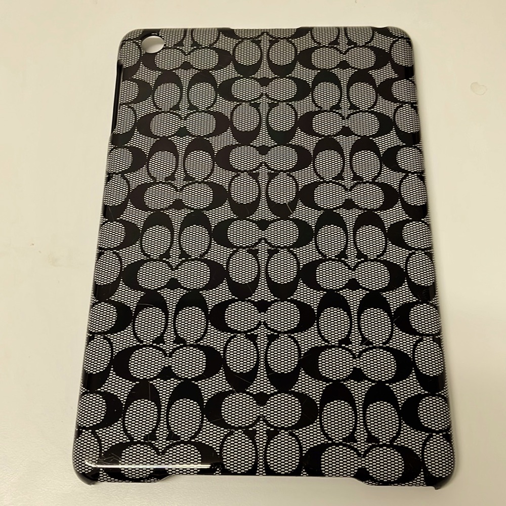 Coach mini iPad case